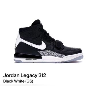 brand new air jordan legacy 312 GS，
size 5.5Y